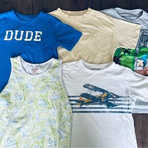 Boys 5 piece tshirt bundle size 8-9